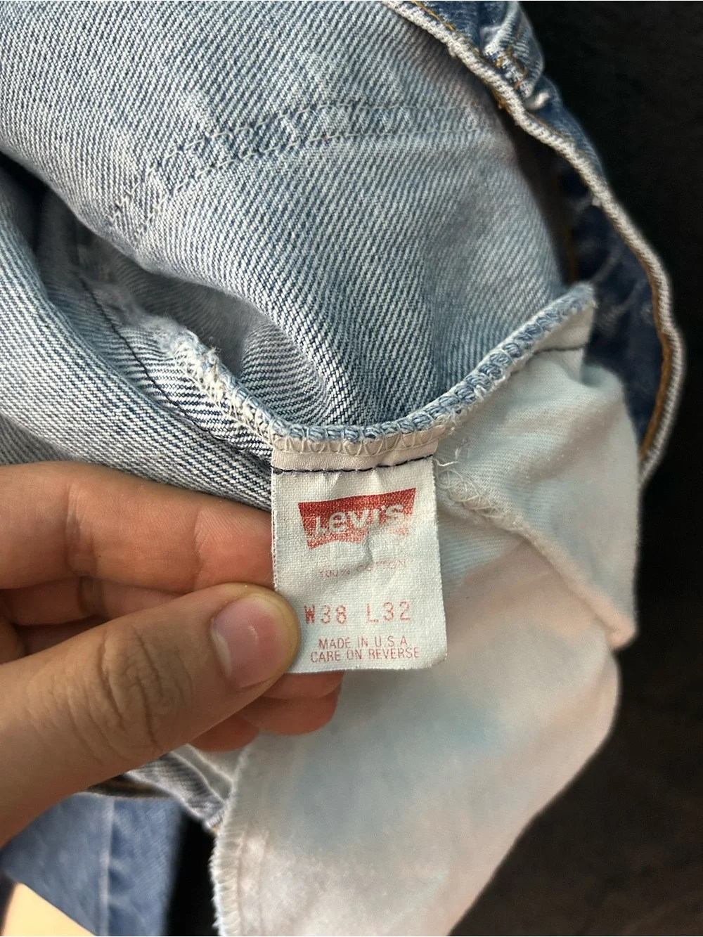VTG Y2K Levis 517 Jeans Men 34x32 Blue 90s Orange Tab Bootcut Made USA Excellent